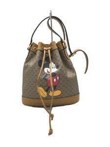 GUCCI◆GUCCI グッチ スモールバケットバッグ/ミニGGスプリームキャンバス レザー//