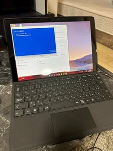 1円スタート！！　Microsoft　VNX-00027　Surface　Pro　7　i7／16GB／256GB　ブラック　タイプカバー、ペン付き　美品　付属品完備