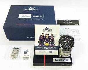 限定モデル CASIO EDIFICE Red Bull Racing 腕時計 元箱 EFR-520RB-1AJR メンズ カシオ エディフィス レッドブルレーシング