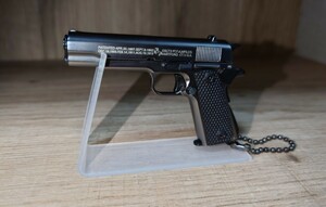 精巧1/3スケール ミニチュアモデルガン　コルトM1911　ガンカラー　モデルガンキーホルダー　 モデルガン　トイガン　ミリタリー