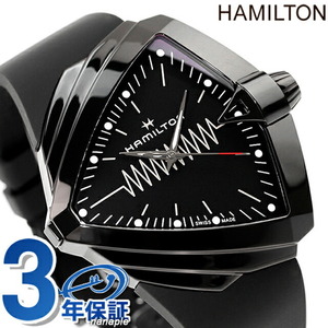 ハミルトン ベンチュラ XXL ブライト 48mm 腕時計 HAMILTON H24604330 オールブラック 黒 スイス製