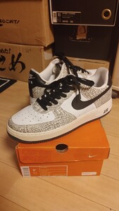 【27.5cm】 NIKE AIR FORCE 1 LOW RETRO COCOA SNAKE ナイキ エアフォース レトロ AF1 ホワイト 白 ヘビ 白蛇 黒蛇 jordan dunk