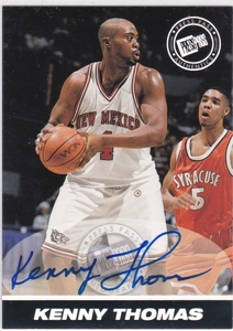 NBA 1999 Press Pass SE auto Silver Kenny Thomas /100