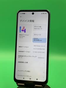 ★送料無料 Redmi Note 10T 64GB SIMフリー 最大容量良好 格安SIM可 Softbank ○ A101XM ナイトタイムブルー 中古 新古品 813983 A1