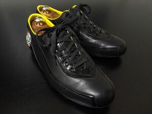 グッチ 8 Gucci パテントレザーコンビ ローカットレザースニーカー 9427