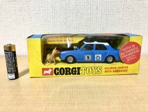 古い CORGI TOYS (コーギー) 302 HILLMAN HUNTER ヒルマン ハンター 昭和レトロ ビンテージ