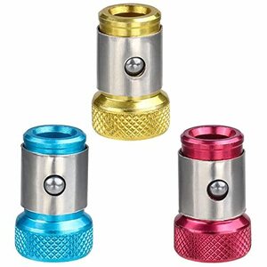 Bestgleドライバーマグネットビットセット用 3個入超強力 磁石 ドライバー セット マグキャッチ 6.35mm ネジマグキャッチャー 六角