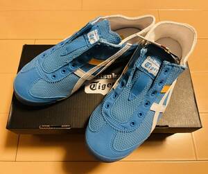 ●○ 新品 Onitsuka Tiger オニツカタイガー MEXICO 66 PARATY メキシコ 66 パラティ スリッポン 23.5cm ドルフィンブルー×ホワイト ○●