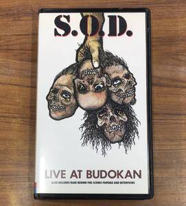 VHS ビデオ S.O.D. - Live at BUDOKAN ライヴ・アット・ブドーカン PSVW-5101 …h-2608 Thrash Hardcore スラッシュ ハードコア