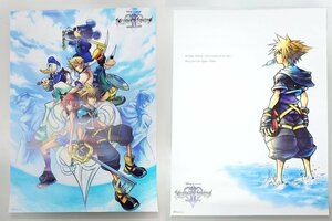 KINGDOME HEARTS II キングダムハーツII　「ソラ & 集合」 B2オリジナルポスター 2種 セット 　B5