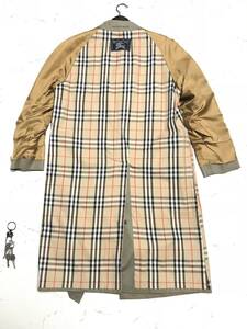 ★BURBERRY バーバリー★裏地 ノバチェック★ステンカラー コート★メンズ★size 170★カーキ★　SSS