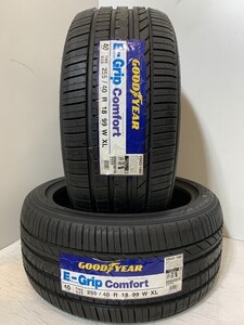 【送料無料】未使用夏タイヤ ２本セット 255/40R18 99W XL(SGY181)GOODYEAR E-Grip Comfort 255/40/18 20年～21年