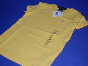 即決 送料無料！ポロ ラルフローレン Polo RalphLauren KIDS ガールＴシャツ yellow 6T（6歳）