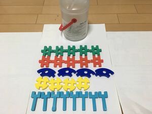 【使用済中古】Gakken 学研 ブロック サイズ小 ケース付き パーツ26点セット 3歳以上