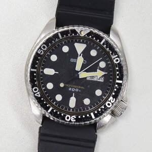 1円 可動品 腕時計 セイコー SEIKO プロフェッショナルダイバー 200m 7C43-7010 クォーツ メンズ SS 同梱不可