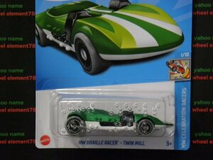 即決☆☆HW BRAILLE RACER TWIN MILL HW CELEBRATION RACERS ホットウィール Hot Wheels☆4H