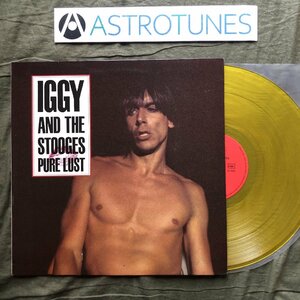 傷なし美盤 美ジャケ 美品 激レア 1988年 フランス盤 オリジナルリリース盤 Iggy And The Stooges カラーLPレコード Pure Lust