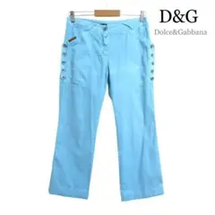 D&G ドルチェ&ガッバーナ デニム ストレート アンクルパンツ 26/40 M