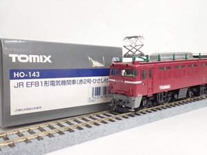 TOMIX/トミックス 鉄道模型/HOゲージ HO-143 JR EF81形交直流電気機関車 (赤2号・ひさし付) 元箱有 ◆ 70E06-28