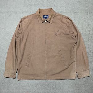 90s USA製 紺タグ STUSSY ステューシー スイング トップ ドリズラー ジャケット ガンクラブチェック L ヴィンテージ オールド