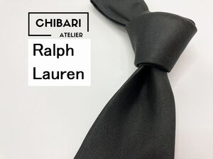 【超美品】Ralph Lauren　ラルフローレン　無地柄 ネクタイ 3本以上 送料無料 メンズ ブラックグレイ　1203005