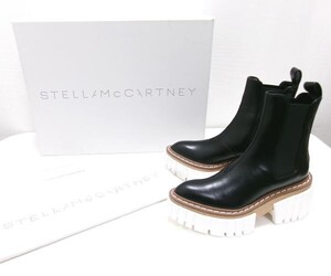 新品★STELLA McCARTNEY ステラマッカートニー★Emilie Boots エミリー ブーツ チェルシーブーツ 35 ブラック プラットフォーム 厚底