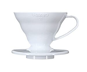 HARIO (ハリオ) V60 01 透過 コーヒードリッパー ホワイト コーヒードリップ 1~2杯用 VDR-01-W