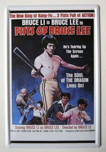 ★送料無料★【ブリキ看板】ブルース・リー★FISTS OF BRUCE LEE★パプ・バー★アメリカン雑貨／A-436