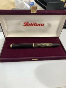 ジャンク Pelikan ペリカン 万年筆 400 中古 1円スタート　k14 585 箱付き　金　万年筆 文房具 ゴールド