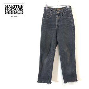 1D1048-F-N◆ MRITHE FRAECOIS GIRBAUD マリテフランソワジルボー デニムパンツ ジーンズ ボトムス ◆ 5/6 コットン ブラック 古着