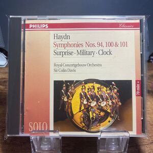 ☆中古CD☆ HAYDN・SYMPHONIES NOS 94 100&101 DAVIS PHILIPS