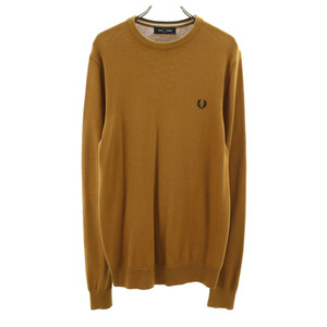 フレッドペリー ウールブレンド 長袖 セーター S イエロー系 FRED PERRY ニット メンズ