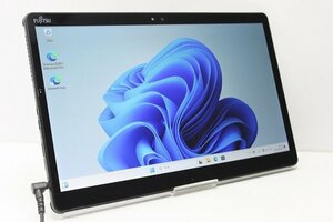 1円スタート タブレットPC Windows11 富士通 ARROWS Tab Q738 第7世代 Core i3 SSD128GB メモリ4GB Windows10 カメラ 13.3インチ