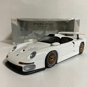 ★UTモデル／UTmodels：1/18 ポルシェ911 (993) GT1／PORSCHE 911 (993) GT1 1996 (White) ★最後の空冷！☆used