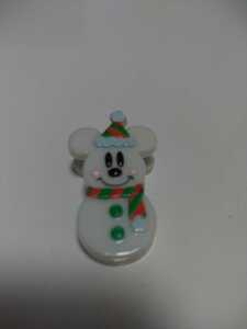 ディズニー　クリップ　カワイイ　Disney　ミッキー　マウス　雪だるま