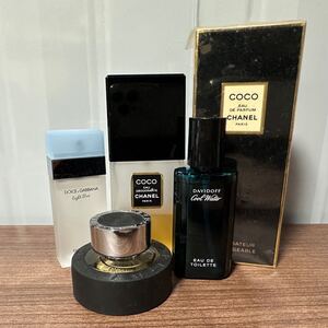 香水まとめ シャネル COCO CHANEL ブルガリ BVLGARI ドルチェ&ガッバーナ DOLCE&GABBANA ダビドフDAVIDOFF 開封品 未開封品