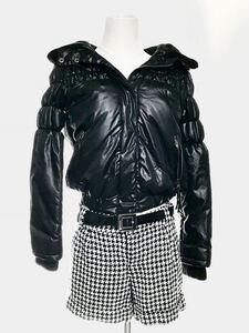 ダウンジャケット ショートパンツ セット M 冬 ファッション 服 ダウン ブラック 千鳥格子 ギャル レディース