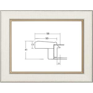 額縁　油絵/油彩額縁 アクリル付 8163-TO SM ホワイト