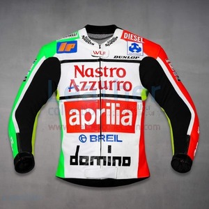 海外 送料込み 　高品質　バレンティーノ・ロッシ　APRILIA GP1999　レーシング　レザージャケット　サイズ各種　本革　レプリカ