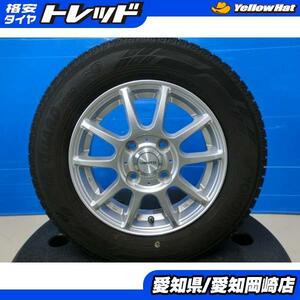 N-BOX N-ONE 中古 スタッドレス ホイール 4本 SET 国産 ヨコハマ IG60 145/80R13 社外 VENTO 13インチ ワゴンR ウェイク タント 岡崎