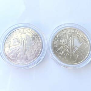 2009年 2010年 銀貨 99.9% 純銀 シルバー オーストリア ウィーン銀貨 1オンス 法定銀貨 メダル銀貨 ケース付 31.1g コイン ハーモニー銀貨