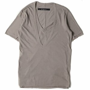 美品 A.F ARTEFACT エーエフアーティファクト Tシャツ サイズ:2 レイヤード ディープ 半袖 無地 Layered V-Neck Tee トップス ブランド