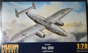 HUMA MODELL/1/72/ドイツ空軍ハインケルHe-280戦闘機/試作機/未組立品