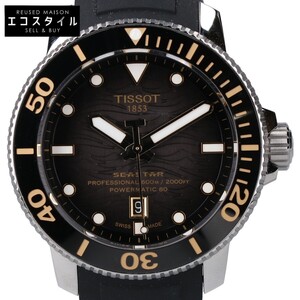 美品 TISSOT ティソ T120.607.17.441.01 TISSOT シースター 2000 プロフェッショナル 自動巻き 腕時計 シルバー/ブラック