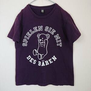 Design Tshirts Store graniph グラニフ Control Bear コントロールベア パープル Tシャツ サイズS 半袖 綿100％