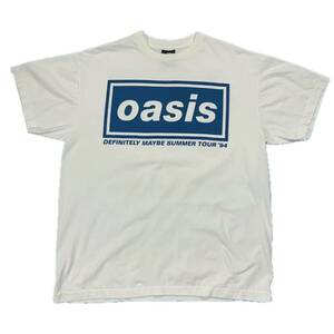 10434 oasis ロックTシャツ バンドT 半袖 両面プリント L