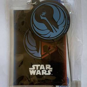 スターウォーズ ジェダイ レーベルアライアンス ブルー　ランヤード ネックストラップ カードケース　フォースの覚醒 最後のジェダイ