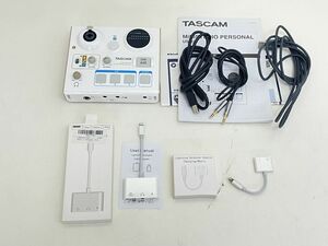 H359-N35-2460 TASCAM タスカム MiNiSTUDIO PERSONAL US-32 オーディオインターフェース 説明書付き ケーブル アダプター 各種 現状品2