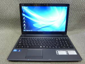 Windows XP, 7,10 OS選択可 Acer Aspire 5349-BT824 ★ Celeron B815/メモリ2GB/320GB/DVDRAM/Webカメラ/無線/便利なソフト/リカバリ/2099