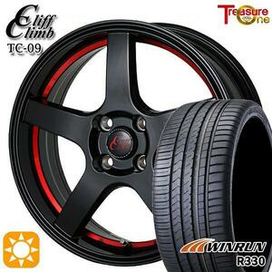 高崎 新品 サマータイヤセット クリフクライム TC-09 15x4.5J +45 4H100 WINRUN R330 165/55R15インチ N-BOX等